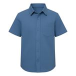 پیراهن آستین کوتاه یقه برگردان پسرانه مدل MDSS-CH4016