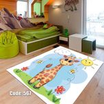 روفرشی کشدار و فرشینه ترمزدار شیراز طرح کودک تارا - کد 567