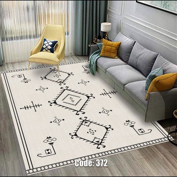 روفرشی کشدار، فرشینه ترمزدار شیراز طرح مراکشی - کد 372