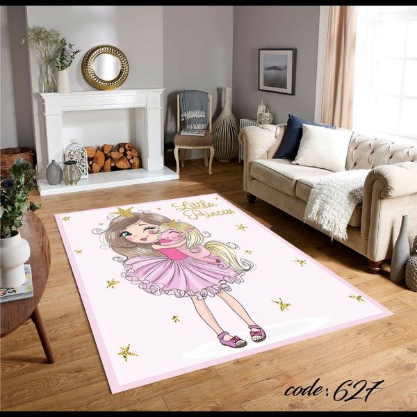 روفرشی کشدار و فرشینه ترمزدار شیراز طرح کودک زیبا - کد 627