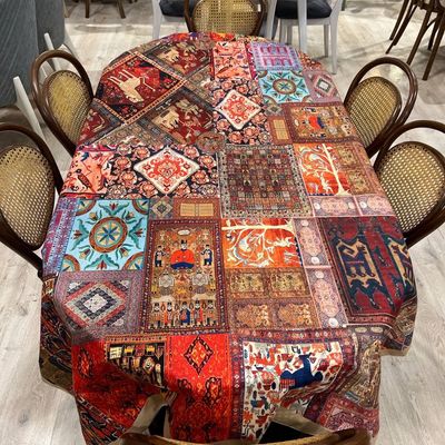 رومیزی مخمل شیراز کد 211 – ضدلک برای زیرسفره