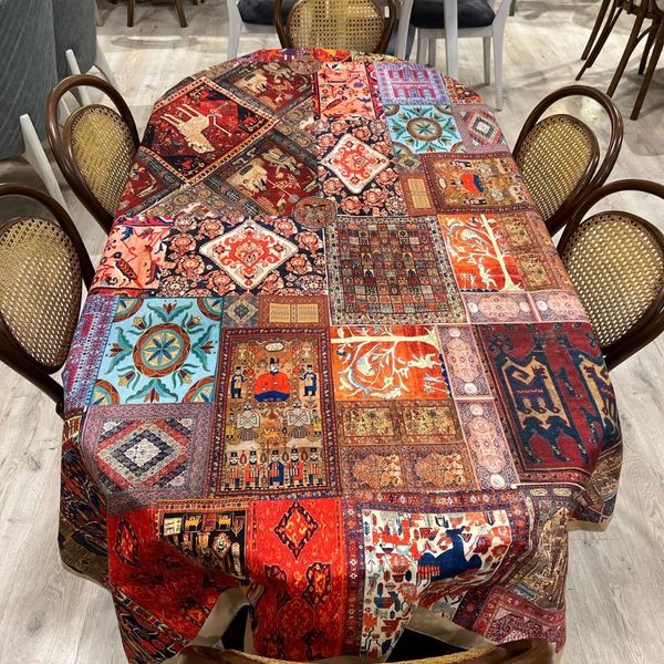 رومیزی مخمل شیراز کد 211 – ضدلک برای زیرسفره