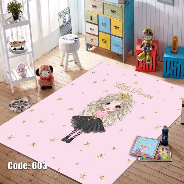 روفرشی کشدار و فرشینه ترمزدار شیراز طرح کودک تارا - کد 603