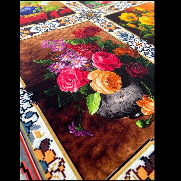 روفرشی کشدار ‌و فرشینه ترمزدار شیراز طرح گلستانه - کد 227