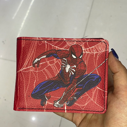 کیف پول طرح چرم مدل مرد عنکبوتی قرمز
