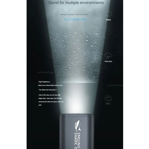 چراغ قوه شارژی اسمایلینگ شارک مدل SD-1023