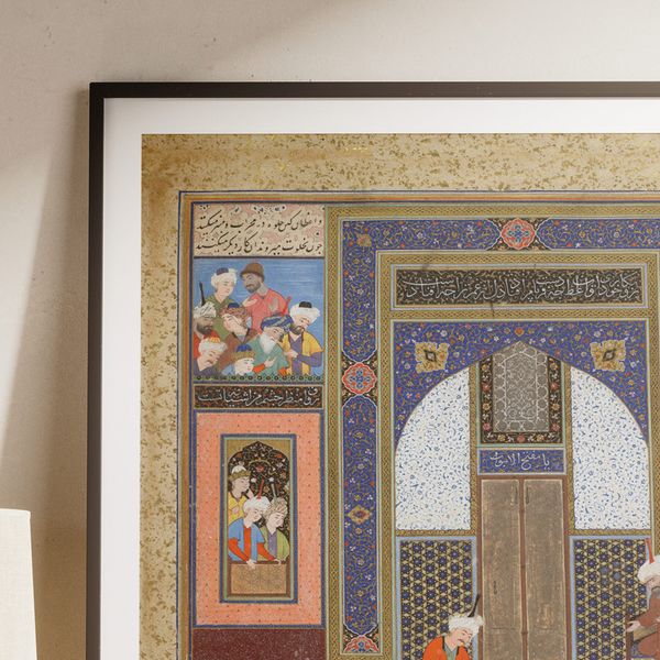 تابلو طرح محراب کد 0001 فریم سفید