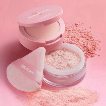 پودر فیکس دو منظوره شیگلم SHEGLAM Insta-Ready Face & Under Eye Setting Powder Duo