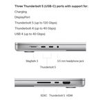 لپ تاپ 16.2 اینچی اپل مدل MacBook Pro MX313 2024 LLA-M4 Max-48GB RAM-1TB SSD-Retina 120Hz