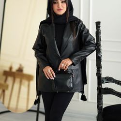 کت چرم مدل بهسام کد سای.پیک