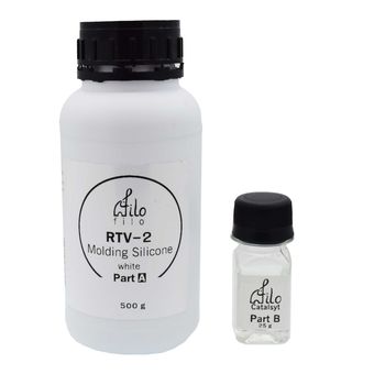 سیلیکون قالب گیری فیلو مدل RTV2 WT حجم 500 میلی لیتر به همراه هاردنر