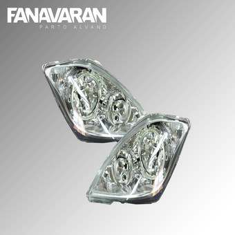 چراغ جلو تیبا بدون موتور چپ (راننده) مارک فناوران پرتو الوند
