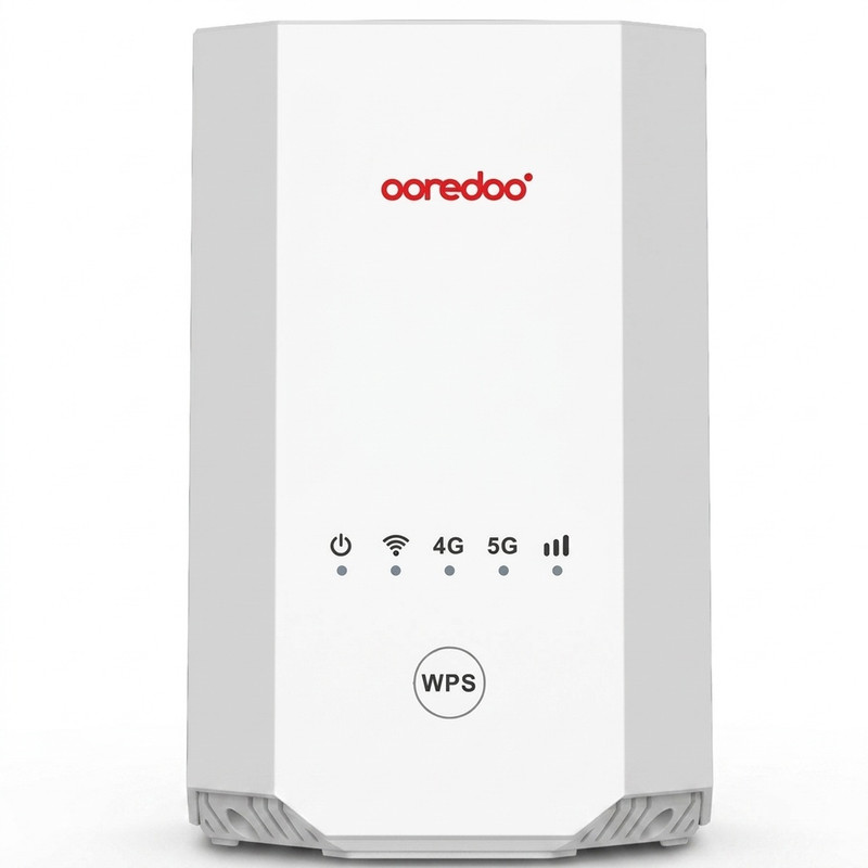 مودم روتر 4G/5G زد ال تی مدل OOREDO VOIP X28 با وای‌فای 6 AX1800، پشتیبانی همزمان 64 کاربر، پورت‌های گیگابیتی، تجمیع فرکانس خودک