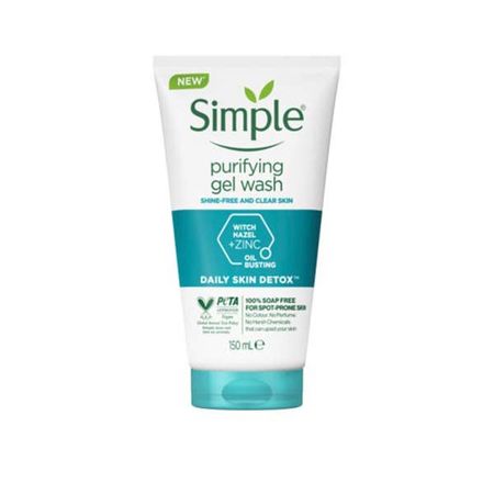 ژل شست‌وشوی صورت سیمپل مدل Hazel Zinc حجم 150 میلی‌لیتر