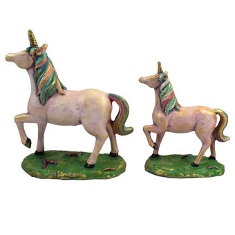 مجسمه مدل اسب پونی تک شاخ مجموعه 2 عددی