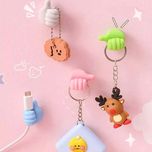 نگهدارنده و محافظ کابل شارژ مدل Hand200 بسته چهار عددی