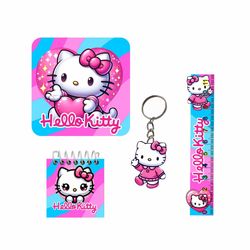 بسته لوازم تحریر مدل هلو کیتی کد kitty 1 مجموعه 4 عددی - جین 12 عددی