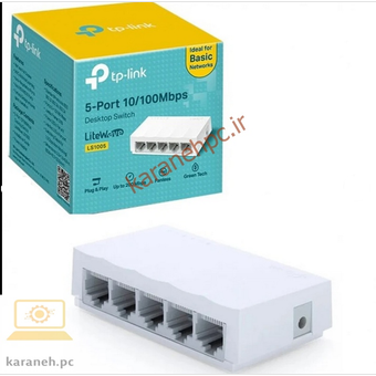 سوئیچ تی پی لینک پنج پورت مدل LS1005 LS1005 5Port 10/100Mbps Desktop Network Switch