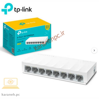 سوئیچ 8 پورت تی پی لینک مدل TP-LINK LS1008 TP-LINK LS1008 8 Port 10/100 Switch
