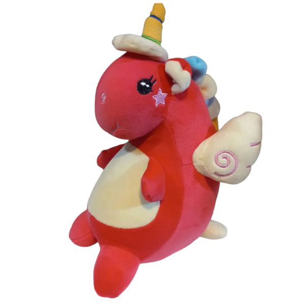 عروسک مدل دایناسور تک شاخ ارتفاع 30 سانتی متر