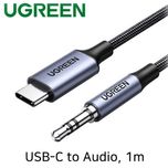 کابل تبدیل USB-C به جک 3.5mm یوگرین مدل CM450-20192 طول 1 متر