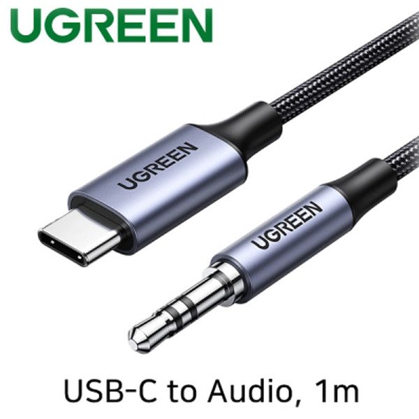 کابل تبدیل USB-C به جک 3.5mm یوگرین مدل CM450-20192 طول 1 متر