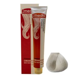 رنگ مو مدیا سری خاکستری شماره 10.1 حجم 100 میلی لیتر رنگ بلوند نقره ای