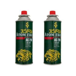 کپسول گاز سفری 320 گرمی اتم گاز مدل 1165020 مجموعه 2 عددی