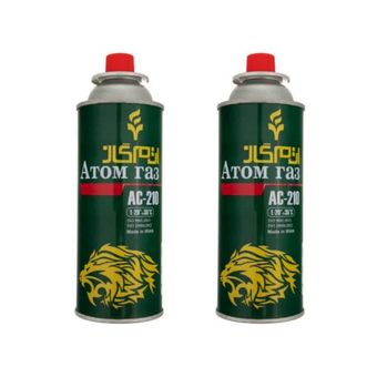کپسول گاز سفری 320 گرمی اتم گاز مدل 1165020 مجموعه 2 عددی