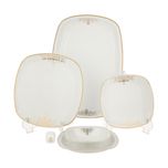 سرویس 28 پارچه چینی زرین ایران سری کواترو مدل مونت کارلو