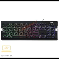 کیبورد گیمینگ تسکو مدل TK 8031، سوییچ ممبران، Full-Size، نورپردازی RGB