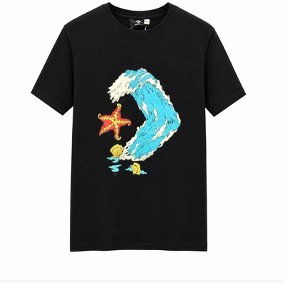 تیشرت کانورس استار اقیانوس مشکی/ Converse-Star Chevron Ocean T-Shirt