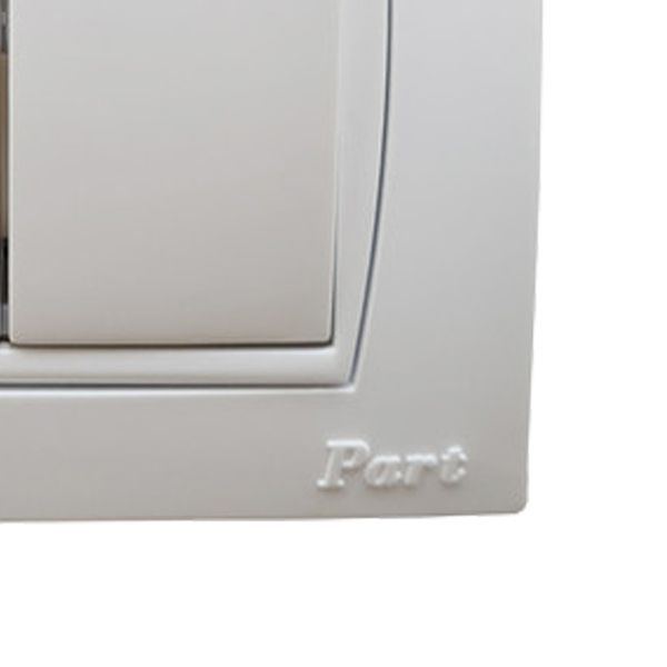 کلید دو پل پارت الکتریک مدل Aseman مجموعه 3 عددی