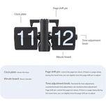 ساعت رومیزی مدل ورقه ای Flip Clock مشکی