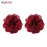 کش مو زنانه طرح گل مدل WKG-101 بسته دو عددی تک سایز*703