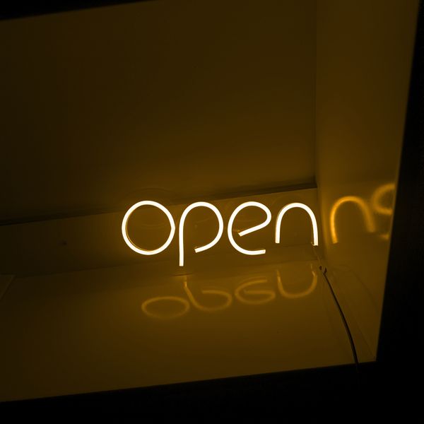 تابلو نئون فلکسی طرح Open مدل O1