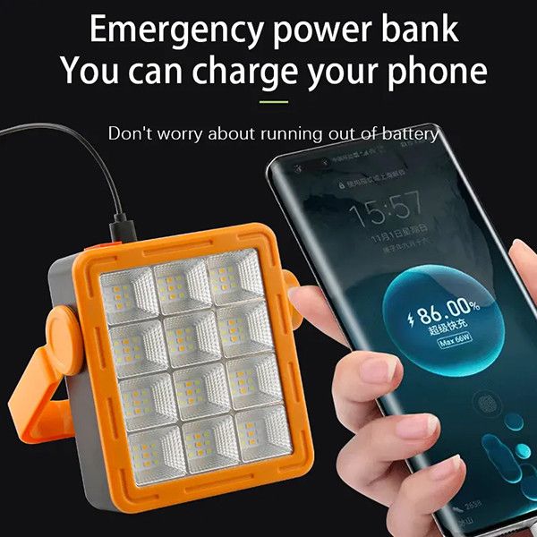 نورافکن شارژی سولونیکس مدل خورشیدی کد NY-9805-B