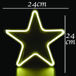 چراغ خواب مدل تابلو نئون فلکسی طرح ستاره