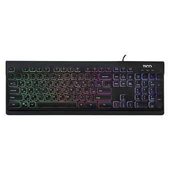 کیبورد گیمینگ تسکو مدل TK 8031، سوییچ ممبران،نورپردازی RGB با گارانتی شرکتی