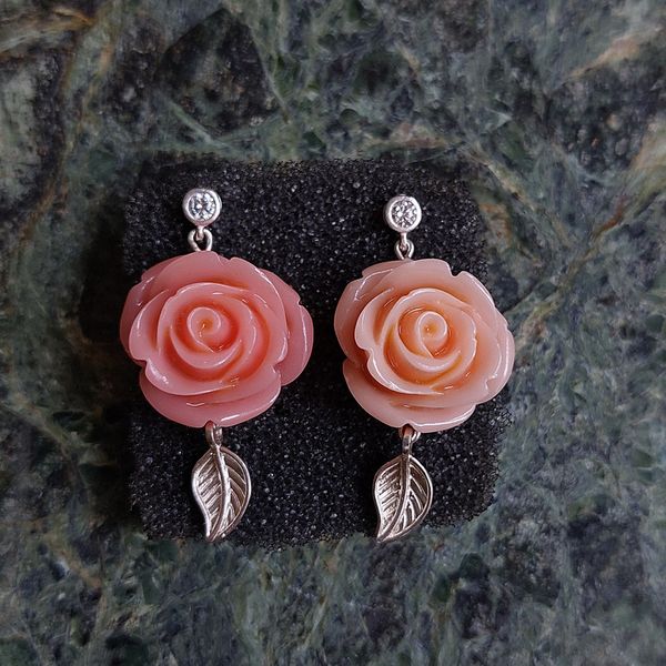 گوشواره مدل گل رز