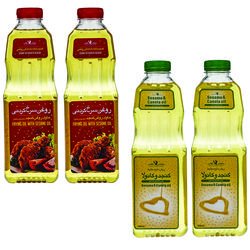 روغن کنجد سرخ کردنی و کنجد و کانولا حلوای عقاب - 870 میلی لیتر بسته 4 عددی