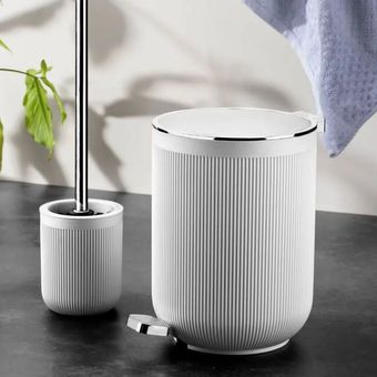 ست سطل زباله و فرچه زیگا طرح کلاسیک پدالی