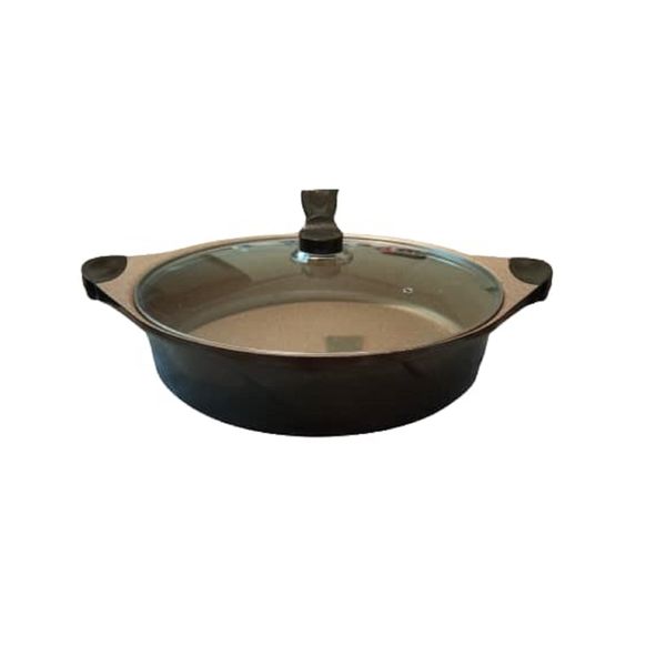 تابه درب دار اس جی ان طرح گرانیتی سایز 36