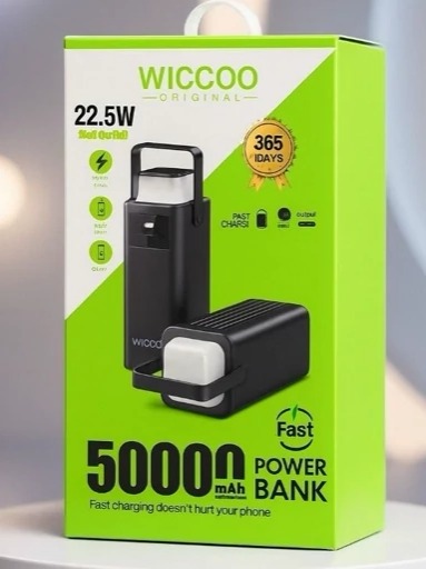 پاوربانک 22.5 وات ویکو مدل Wp50 ظرفیت 50000 میلی آمپر ساعت