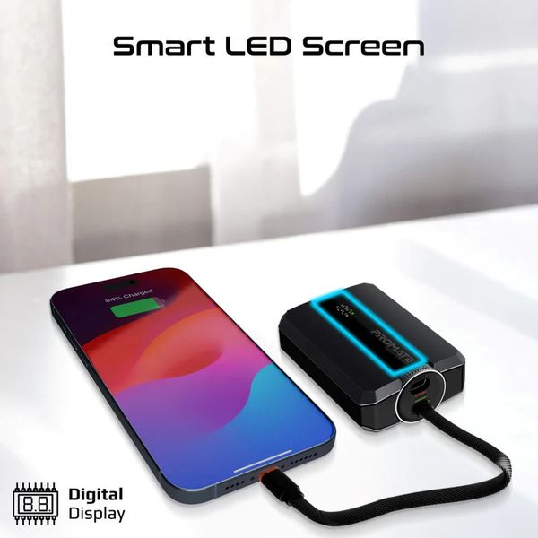 پاوربانک پرومیت مدل NEO-10UNI.BLK ظرفیت 10000 میلیآمپرساعت با گارانتی شرکتی