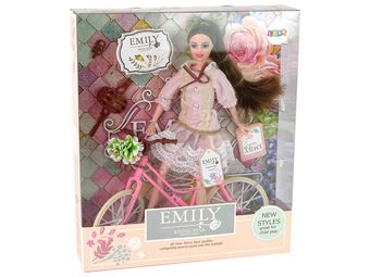 باربی مفصلی با دوچرخه برند Emily اورجینال