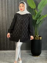 مانتو نگینی تابان کد 1631