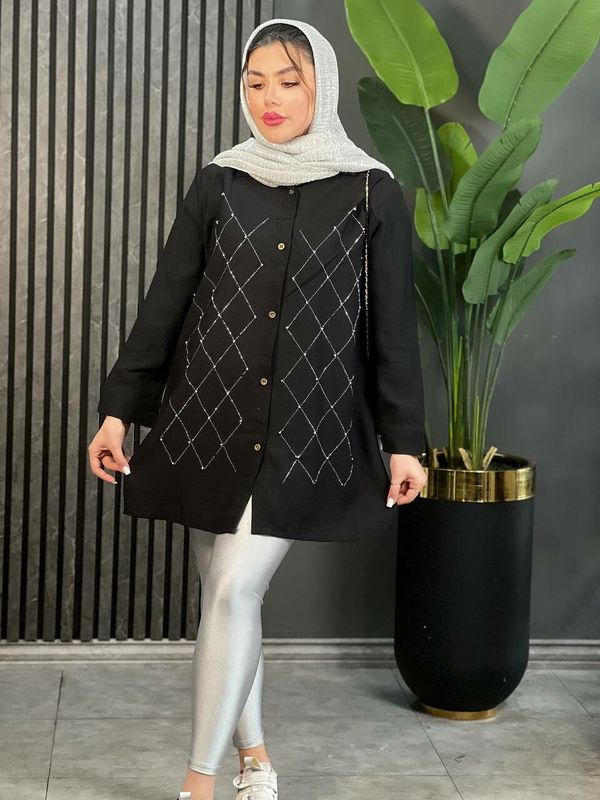 مانتو نگینی تابان کد 1631