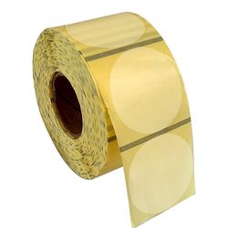 برچسب زودلیبل طرح پلمپ شفاف بدون چاپ کد p006 رول 2000 عددی