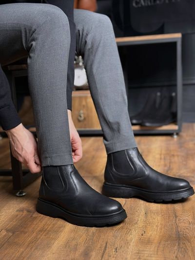 بوت چرم طبیعی کدsho220